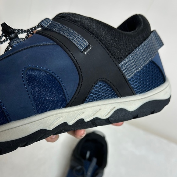 Lands' End Blue and Black Athletic Shoes with Mesh Upper - Picture 7 of 13